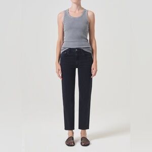 Agolde | Kye Mid Rise Straight in Washed Black Size 27/4 Casual 90s Cotton